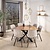 Eettafel Triangle 135x135cm / Massief acacia