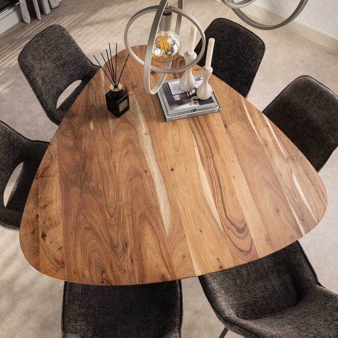 Eettafel Triangle 135x135cm / Massief acacia