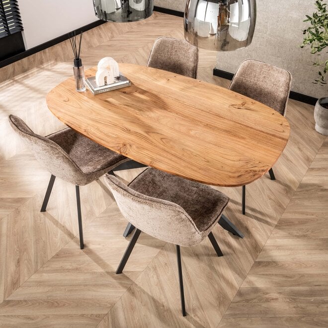 Eettafel Arhus Solid deens ovaal 150cm / Massief acacia