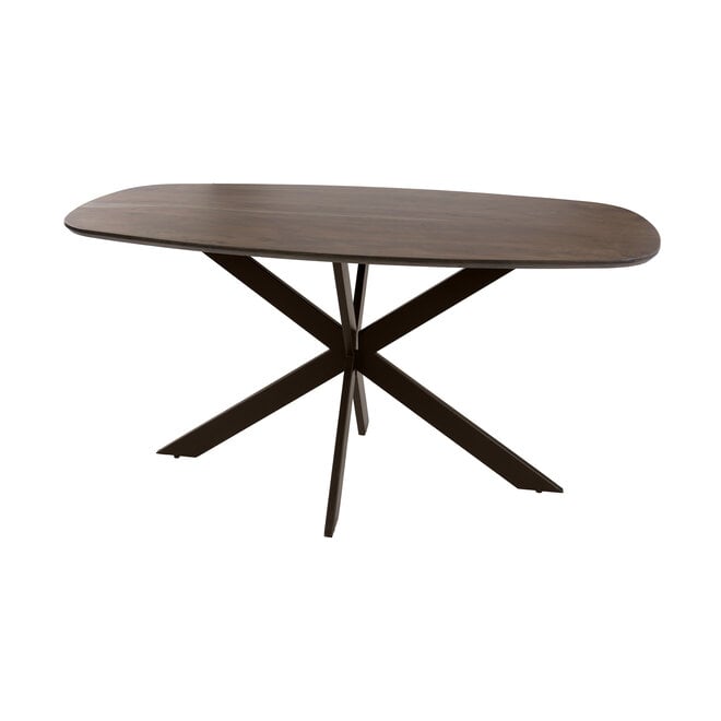 Eettafel Arhus Solid deens ovaal 150cm / Massief acacia bruin