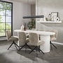 Eettafel Arch Stone plat ovaal 215cm / Marmer composiet