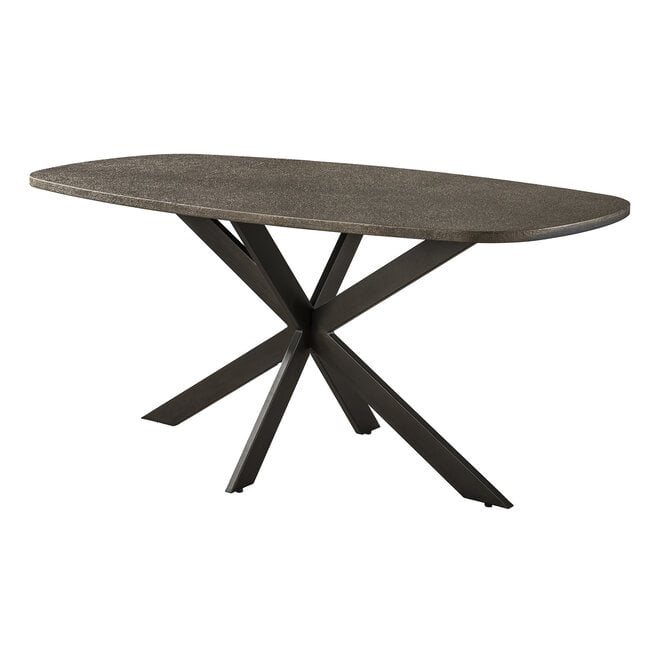 Eettafel Bronvik deens ovaal 180cm / Brons liquid metal