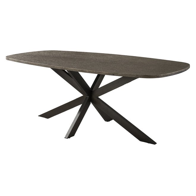 Eettafel Bronvik deens ovaal 215 cm / Brons liquid metal
