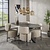 Eettafel Spider deens ovaal 180cm / Keramiek fossil black