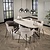 Eettafel Romano deens ovaal 180cm / Keramiek travertin