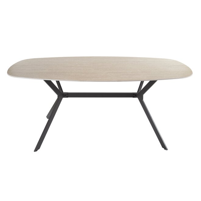 Eettafel Romano deens ovaal 180cm / Keramiek travertin