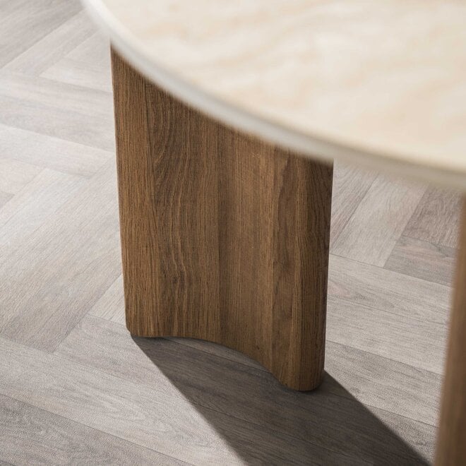 Eettafel Romano Curvo 180cm / Keramiek travertin