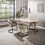 Eettafel Centro deens ovaal 180cm / Keramiek travertin