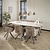 Eettafel Romano Cross deens ovaal 215cm / 3D keramiek travertin