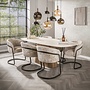 Eettafel Romano Centro deens ovaal 215cm / 3D keramiek travertin