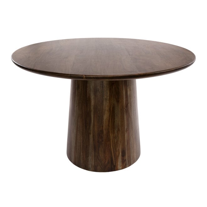 Eettafel Central rond Ø130cm / Massief acacia bruin