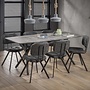 Eettafel ovaal blad 190cm / 3D beton grijs