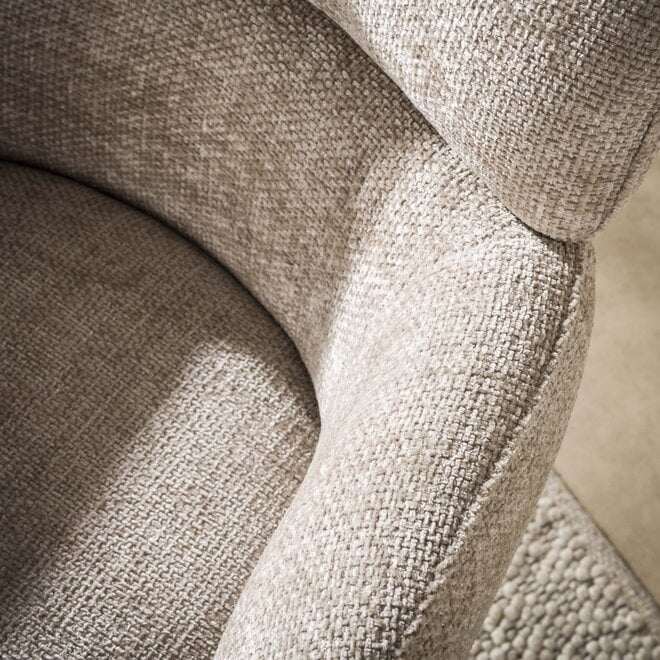 Fauteuil Flex draaibaar / Hoven zand-bruin
