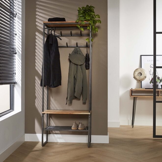 Garderobemeubel Edge / Massief acacia