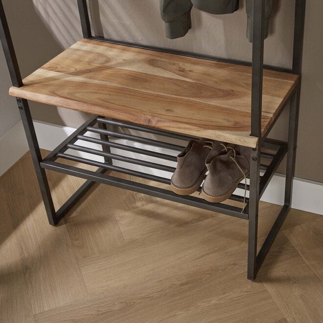 Garderobemeubel Edge / Massief acacia