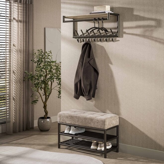 Schoenenbank Terra 85cm / Drift brown