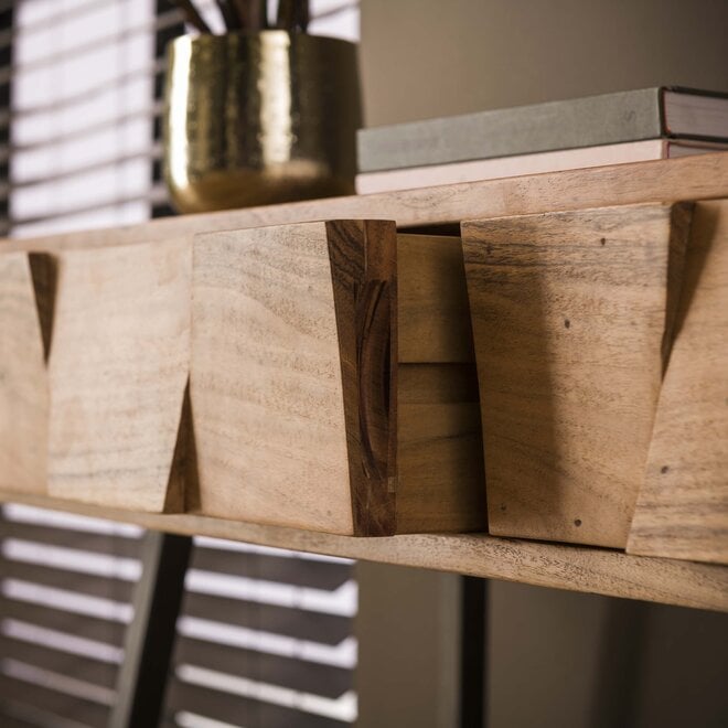 hal-/kaptafel Demn 2 lades / Massief acacia
