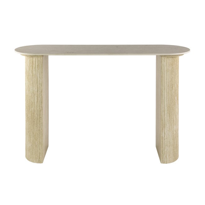Hal/-kaptafel Romano Arch / Keramiek travertin