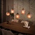 Hanglamp Altura 5-lichts / Sienna bruin-frosted