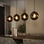 Hanglamp Stellar 4-lichts / Sienna bruin