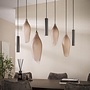 Hanglamp Cocoon pendel 4+3-lichts / Sienna bruin-frosted