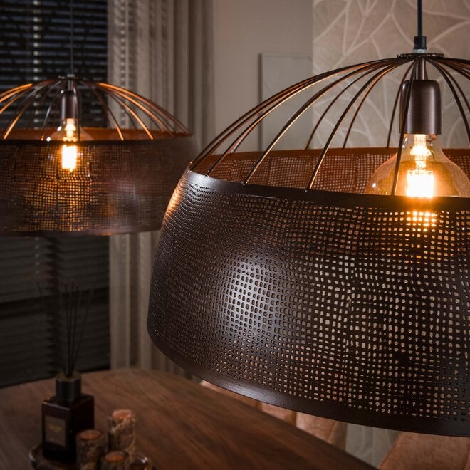 Hanglamp Screen open 2-lichts Ø60cm / Antiek koper
