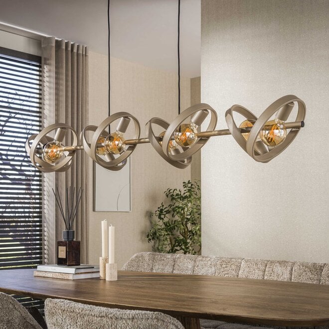 Hanglamp Hover 8-lichts / Beige