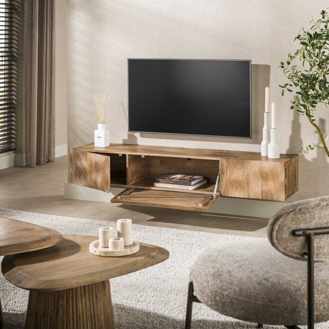 TV-meubel Ocean / Massief mango zand