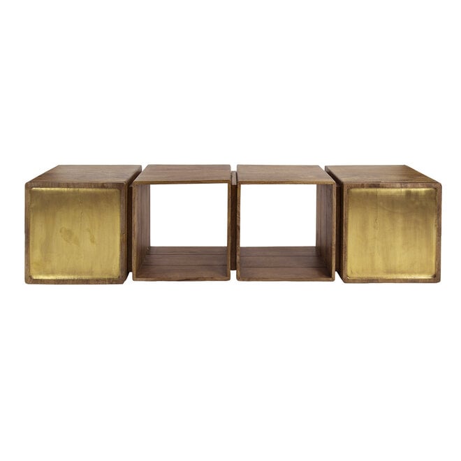 Dressoir Brass 2 deuren / Massief mango zand