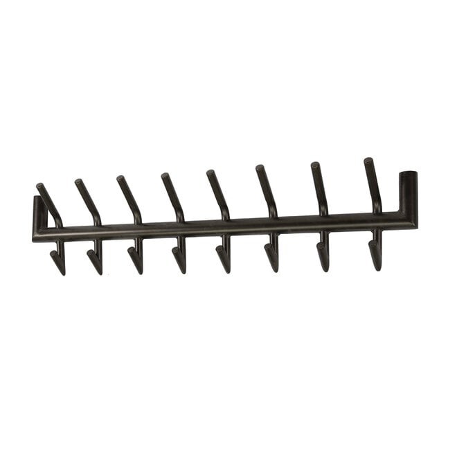 Kapstok Tubo 2x8 haken / Drift brown