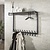Kapstok Tenaro hoog roede en hoedenplank 2x10 haken / 3D melamine graphite