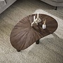 Salontafel Maya Teak niervormig 110cm / Massief teak espresso