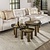 Salontafel Eclipse S / Antiek goud