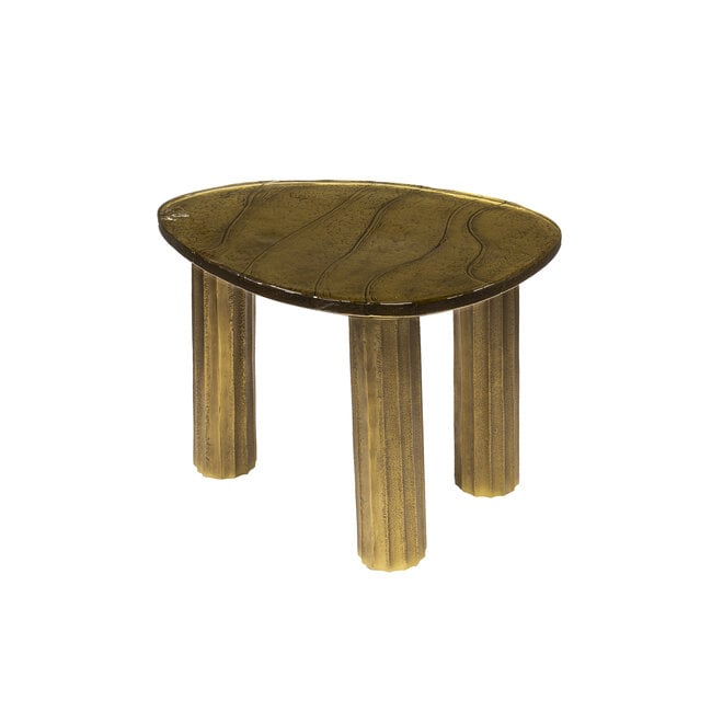 Salontafel Eclipse S / Antiek goud