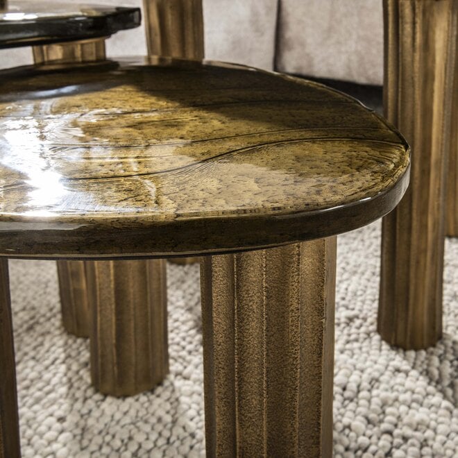 Salontafel Eclipse M / Antiek goud