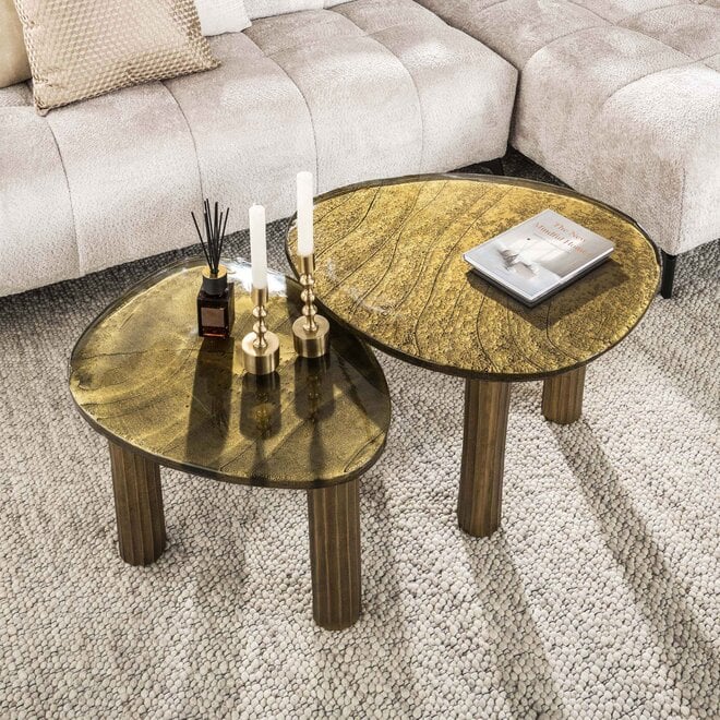 Salontafel Eclipse M / Antiek goud