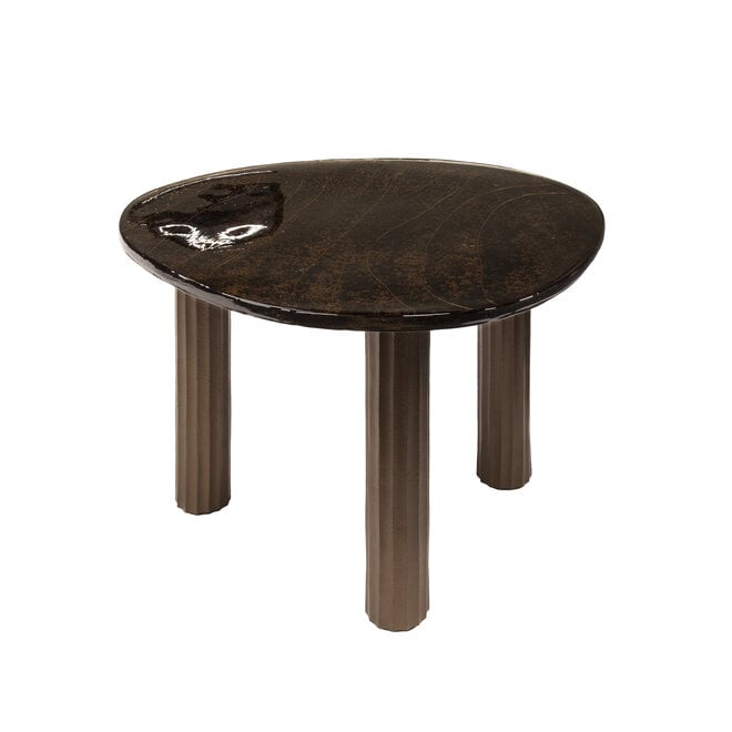 Salontafel Eclipse L / Antiek koper