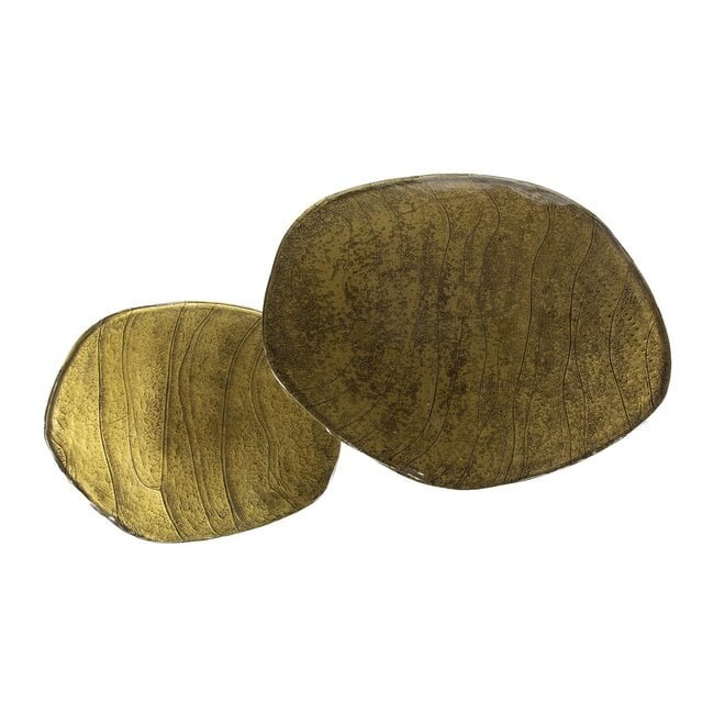 Salontafel Eclipse set van 2 / Antiek goud