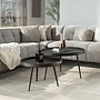 Salontafel Metallic rond set van 2 / Grijs