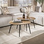 Salontafel Ray organisch set van 2 / Ray antiek goud