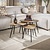 Salontafel Ray vierhoekig set van 3 / Ray antiek goud