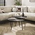 Salontafel Brown Ray leaf set van 2 / Donkerbruin brons
