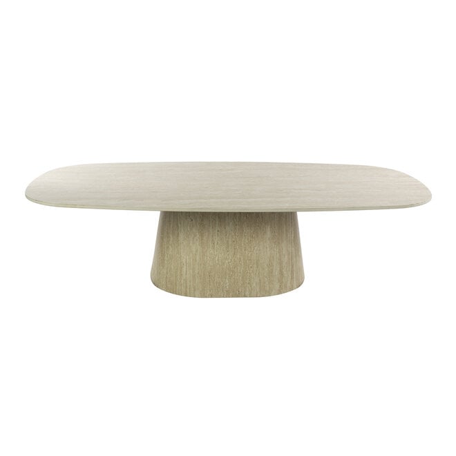 Salontafel Centro 135cm / Keramiek travertin