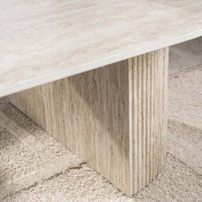 Salontafel Romano Arch 135cm / 3D keramiek travertin