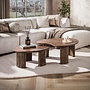 Salontafel Mova set van 2 / Massief acacia bruin