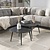 Salontafel Onyx rock set van 2 / 3D melamine graphite