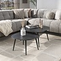 Salontafel Onyx rock set van 2 / 3D melamine graphite