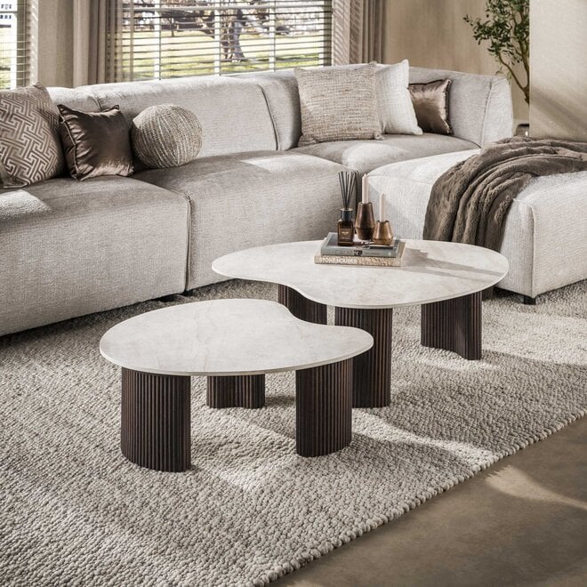 Salontafel Ceramo aperto set van 2 / 3D keramiek Taj Mahal