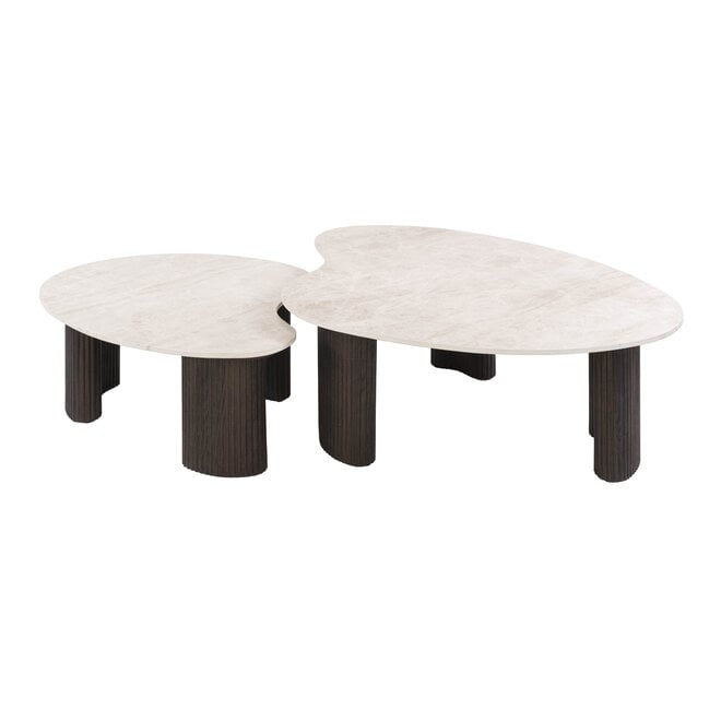 Salontafel Ceramo aperto set van 2 / 3D keramiek Taj Mahal