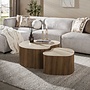 Salontafel Ceramo medio set van 2 / 3D keramiek travertin